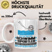 Schwimmsportler Geschenk Tasse Ich Bin Schwimmsportler Aber Sag Doch Einfach Superheld Lustige Geschenkdiee für Schwimmsportler Kaffee-Becher Weiß Trendation