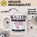 Malerin Und Prinzessin Tasse Geschenk Für Eine Malerin Geburtstag Was Ist Deine Superkraft Weiß Trendation