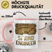 Toningenieur Ingenieurwesen Tasse Geschenk Lustige Geschenkidee Spruch Tontechniker Vu Meter Rosa Trendation