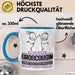 Großcousin Geschenk Tasse Ich Bin Großcousin Aber Sag Doch Einfach Superheld Lustige Geschenkdiee für Großcousin Kaffee-Becher Blau Trendation