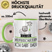 Geschenk für Wildtierschützerin Tasse Lustige Geschenkidee Geburtstag Ich Bin Wildtierschützerin Ich Darf Das Grün Trendation