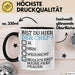 Witzige Tasse Geschenk Bist Du Hier Der Chef Humorvolles Design Frau Fragen Schwarz Trendation