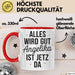 Angelika Tasse Geschenk Alles Ist Gut Angelika Ist Jetz Da Geschenkidee Becher mit Name Rot Trendation