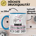Geschenk für Straßenmusikerin Tasse Lustige Geschenkidee Geburtstag Ich Bin Straßenmusikerin Ich Darf Das Blau Trendation