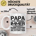 Papa Tasse Geschenk Ich Werde Immer Deine Kleine Tochter Sein Geschenkidee Weiß Trendation