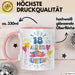 18. Geburtstag Tasse Geschenk Männer Frauen Lustig Alles Gute Zum Geburtstag 18er Geburtstags Grüße Geschenkidee Rosa Trendation