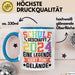 Schule Geschafft Abschluss Abi Tasse Geschenk 2025 Eine Legende Geht Vom Gelände Blau Trendation