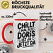 Doris Tasse Geschenk Chillt Mal Alle Doris Ist Ja Jetzt Da Geschenkidee Becher mit Name Rot Trendation