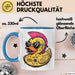 Quietscheente Tier Tasse Geschenk Lustige Geschenkidee Spruch Punk Ente Entenküken Blau Trendation