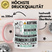 Hundepfleger Geschenk Tasse Lustiger Spruch Erheben Sie Sich Der Hundepfleger Betritt den Raum Rosa Trendation