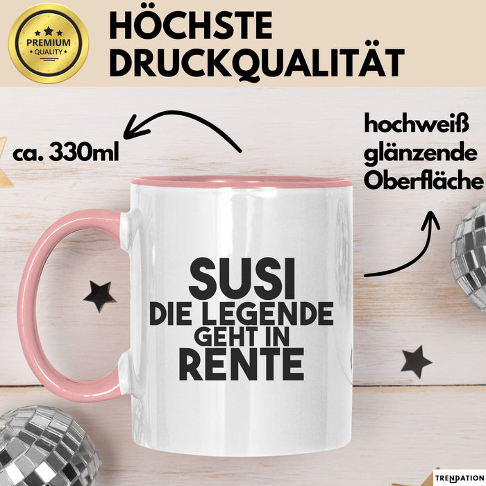 Susi Tasse Susi – Die Legende Geht In Rente Geschenk