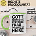 Heike Tasse Geschenk Gott Formte Die Perfekte Frau Heike Geschenkidee Grün Trendation