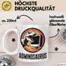 IT Informatiker Nerd Tasse Geschenk Adminosaurus Spruch Weiß Trendation