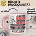 Hundeflüsterer Geschenk Tasse Lustiger Spruch Erheben Sie Sich Der Hundeflüsterer Betritt den Raum Rosa Trendation