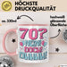 70er Geburtstag Geschenk Männer Frauen 70 Nein Doch Ohhhh Lustiger Spruch Geschenkidee Kaffee-Becher Rosa Trendation
