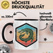 Krokodil Tier Tasse Geschenk Lustige Geschenkidee Spruch Schwarz Trendation