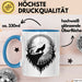 Wolf Tierliebhaber Tasse Geschenk Lustige Geschenkidee Spruch Blau Trendation