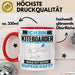 Kiteboarder Tasse Geschenk für Kiteboarder Geburtstag Lustiger Spruch Kaffee-Becher Was Ist Deine Superkraft Rot Trendation