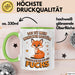 Fuchs Tierliebhaber Tasse Geschenk Lustige Geschenkidee Spruch Eigentlich Bin Ich Ein Fuchs Grün Trendation