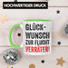 Trendation - Jobwechsel Tasse Geschenk Kollegin Kollege Lustig Abschiedsgeschenk Sprüche Glückwunsch Zur Flucht Trendation