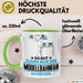 Modellbahnfan Geschenk Tasse So Gut Kann Nur Ein Modellbahnfan Aussehen Geschenkidee Kaffee-Becher Grün Trendation