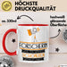 Forscherin Weil Es Keinen Schöneren Beruf Gibt Tasse Geschenk für Eine Forscherin Lustig Rot Trendation