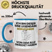 Bergführer Geschenk Tasse Lustige Geschenkidee Geburtstag für Bergführer Ich Bin Dieser Legendäre Bergführer Von Dem Alle Geredet Haben Kaffee-Becher Blau Trendation