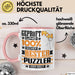 Puzzler Geschenk Lustiger Spruch für Puzzler Geschenkidee Bester Puzzler Der Welt Rosa Trendation