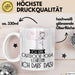 Geschenk für Outdoor-Yoga-Lehrerin Tasse Lustige Geschenkidee Geburtstag Ich Bin Outdoor-Yoga-Lehrerin Ich Darf Das Weiß Trendation