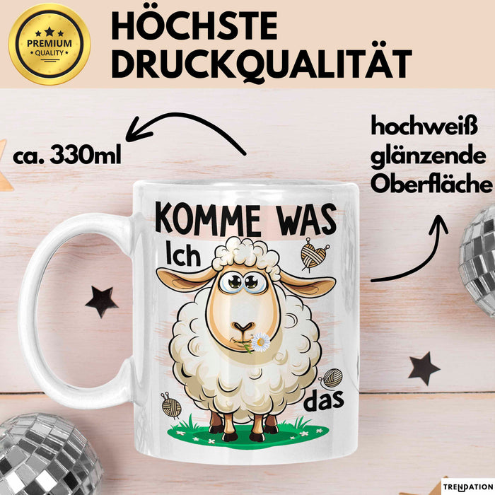 Sarkastisches Schaf Tasse Geschenkidee Sheep That Tierhumor Weiß Trendation
