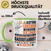 Bassgitarrist Geschenk Tasse Lustiger Spruch Erheben Sie Sich Der Bassgitarrist Betritt den Raum Grün Trendation