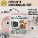 IT Techniker Computeringenieur Tasse Geschenk Lustige Geschenkidee Spruch Ich Bin Eine Programmierer Katze Rosa Trendation