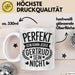 Gertrud Tasse Geschenk Perfekt Sein Kann Jeder Geschenkidee Geburtstag Weiß Trendation