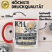 Eisenbahnerin im Betriebsdienst Ausbildung Start Geschenk Tasse Ich Bin Eisenbahnerin im Betriebsdienst In Der Ausbildung Ich Darf Das Kaffee-Becher Geschenkidee Rot Trendation