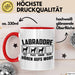 Labradore Hören Aufs Wort Tasse Geschenk Labrador Besitzer Mama Becher Rot Trendation