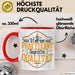 Praktikant Tasse Geschenk Für Praktikanten Kaffee-Becher Geschenkidee Geprüfte Qualität Rot Trendation
