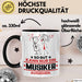 Musiker Geschenk Tasse So Gut Kann Nur Ein Musiker Aussehen Geschenkidee Kaffee-Becher Schwarz Trendation