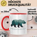 Wildtierschutz Tasse Geschenk Lustige Geschenkidee Spruch Bewahren und Schützen Rot Trendation