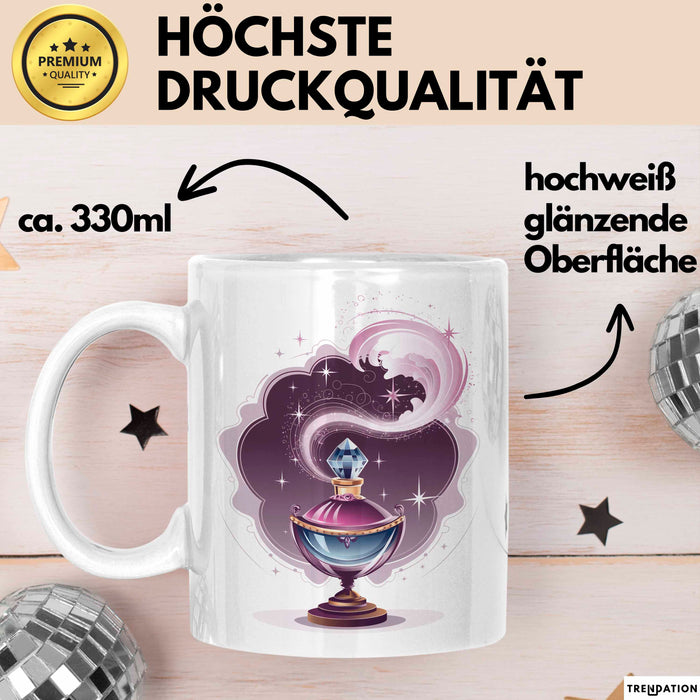 Parfüm Liebhaber Tasse Geschenkidee für Duft Fan Weiß Trendation