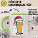 Bier Weihnachtsfeier Tasse Geschenk Lustige Geschenkidee Spruch Grün Trendation