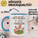 Büro Arbeit Kollege Tasse Geschenk Lustige Geschenkidee Spruch Schade Dass Du Den Affenstall Hier Verlässt Blau Trendation