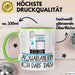 Geschenk für Aquarianerin Tasse Lustige Geschenkidee Geburtstag Ich Bin Aquarianerin Ich Darf Das Grün Trendation