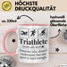Triathlon Geschenk Tasse Iron Becher Mann Trathlet Geschenkidee Lustiger Spruch Rosa Trendation