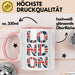 England Flagge London Tasse Geschenk Lustige Geschenkidee Spruch Rosa Trendation