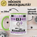 DJ Tasse Geschenk für DJ Geburtstag Lustiger Spruch Kaffee-Becher Was Ist Deine Superkraft Grün Trendation