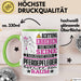 Pferdepfleger Geschenk Tasse Lustiger Spruch Erheben Sie Sich Der Pferdepfleger Betritt den Raum Grün Trendation