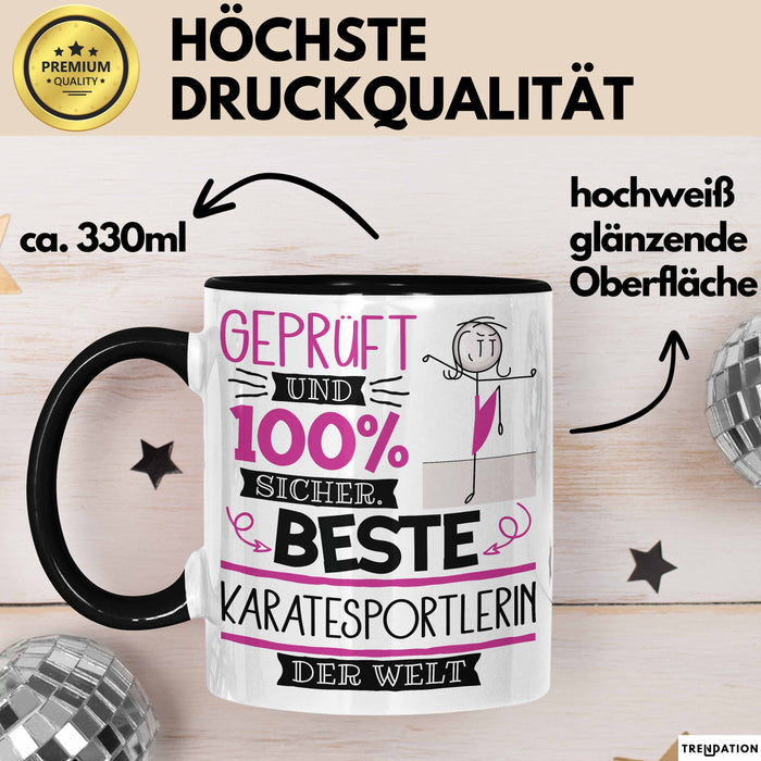 Karatesportlerin Geschenk Becher Tasse Gott Schuf Alle Menschen Gleich Nur Die Besten Durfeten Karatesportlerin Werden Geschenkidee Lustig Trendation