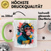 Affe Tier Kopfhörer Sonnenbrille Tasse Geschenk Lustige Geschenkidee Spruch Grün Trendation