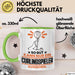 Curlingspieler Geschenk Tasse So Gut Kann Nur Ein Curlingspieler Aussehen Geschenkidee Kaffee-Becher Grün Trendation