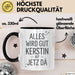 Kerstin Tasse Geschenk Alles Ist Gut Kerstin Ist Jetz Da Geschenkidee Becher mit Name Schwarz Trendation